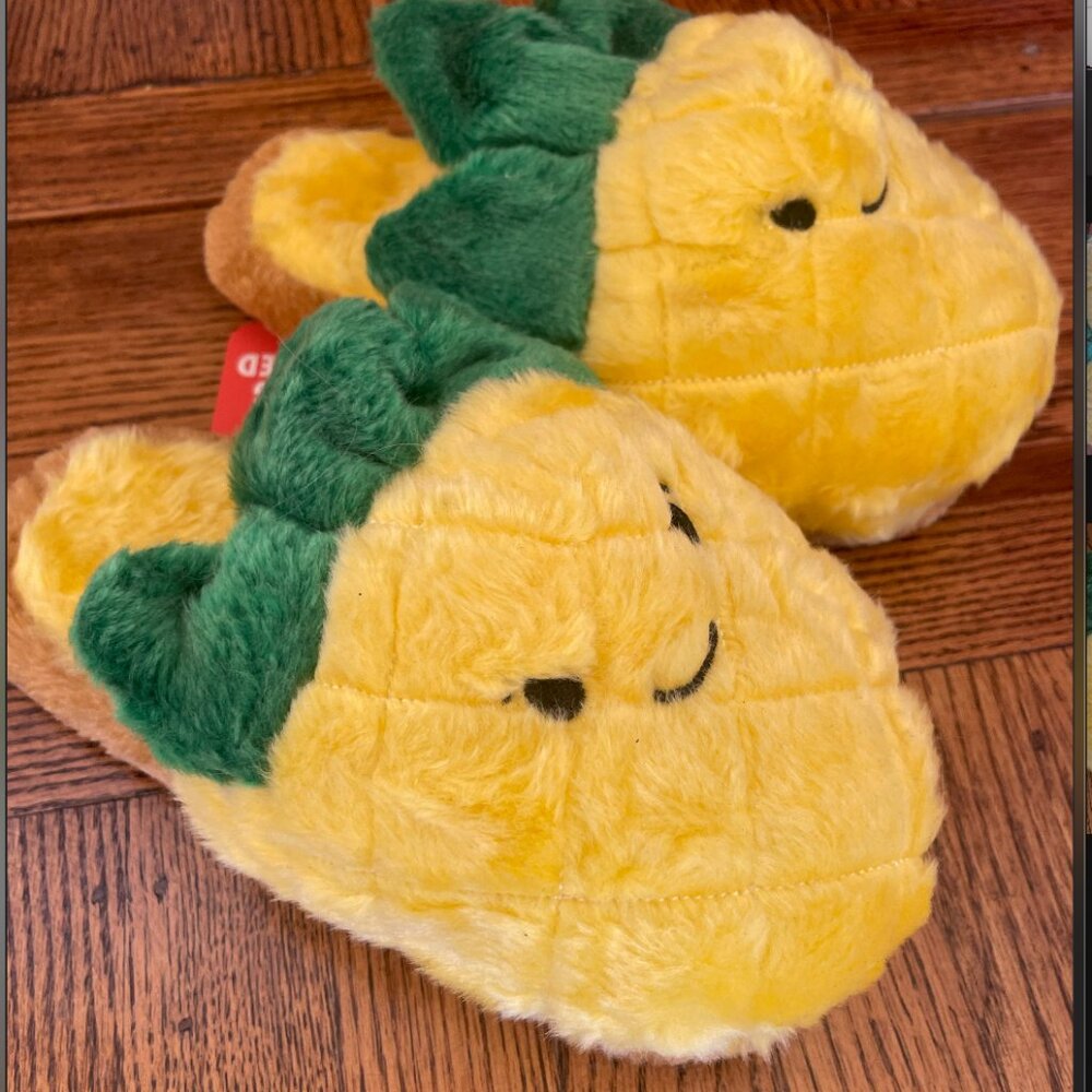 Pineapple Plush Slippers